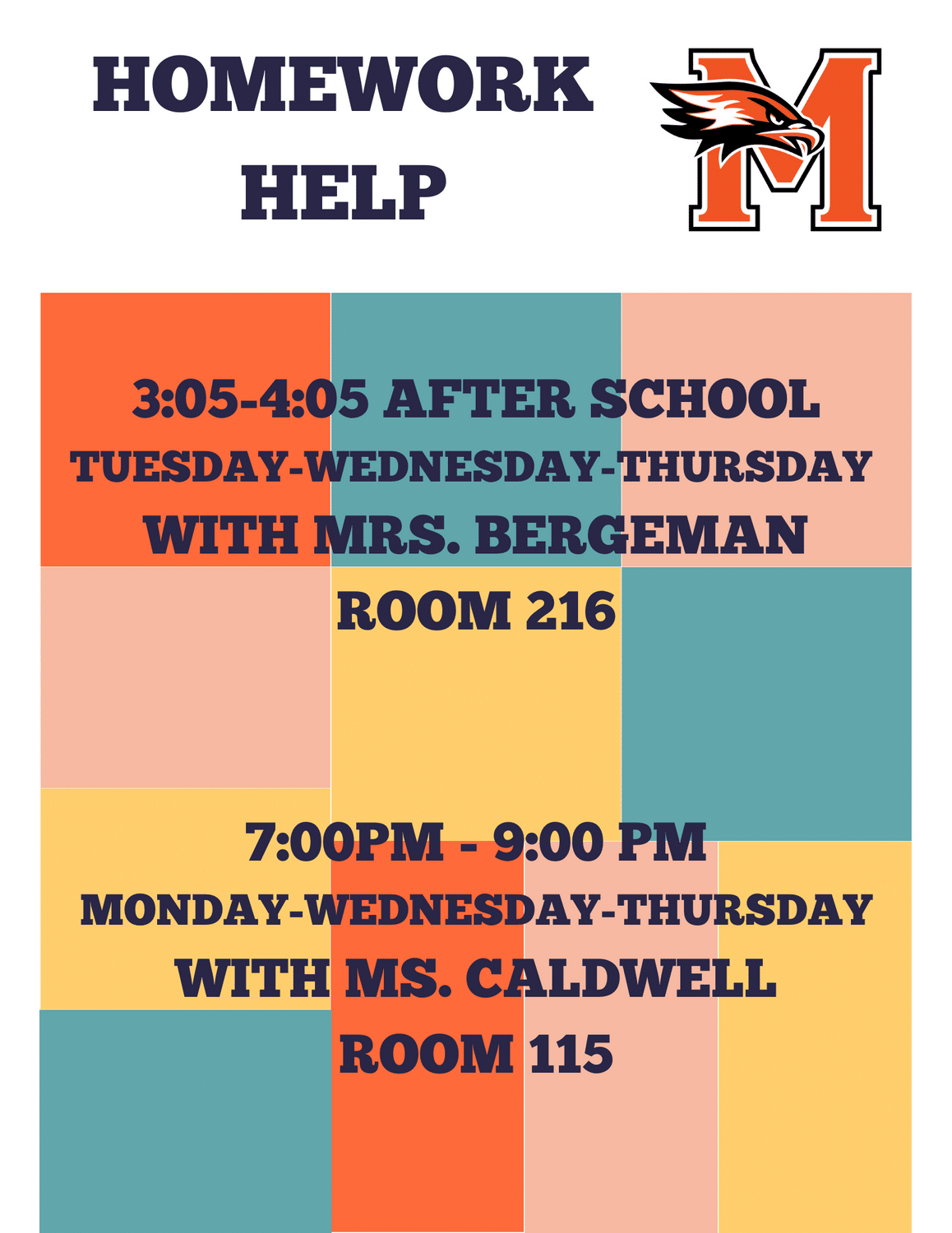 Madelia Public Schools Homework Help Schedule